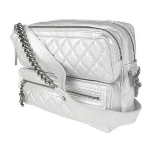 Chanel Shoulder Bag Chain Silver